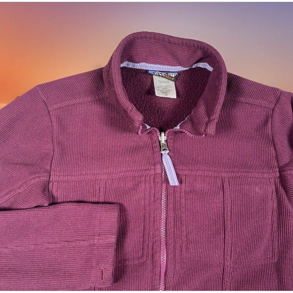 Vintage Patagonia Synchilla Fleece Jacket Women XS Full Zip Inner Pockets-EUC